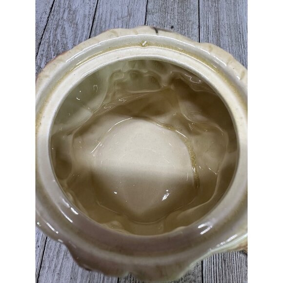 Vtg Ceramic Hand-Painted Tilso Japanese Fruit Decorated Biscuit Jar W/ Lid 4.5" - Picture 5 of 11